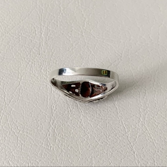 Sterling Silver Turquoise Decal Ring - Picture 3 of 5